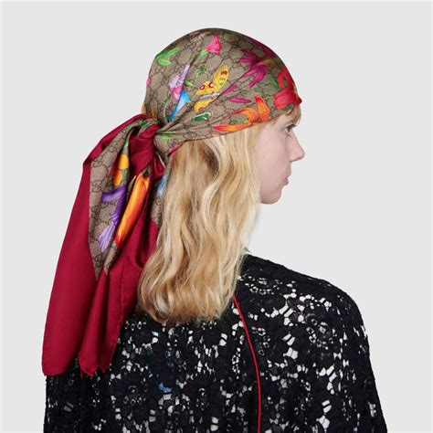 gucci silk scarf cheap|gucci silk scarf women.